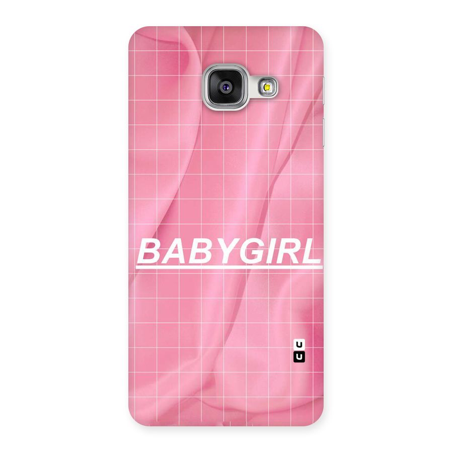 Baby Girl Check Back Case for Galaxy A3 2016