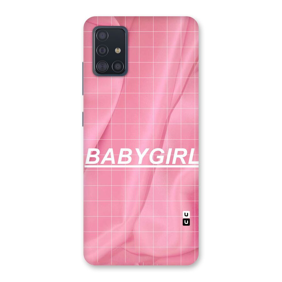 Baby Girl Check Back Case for Galaxy A51