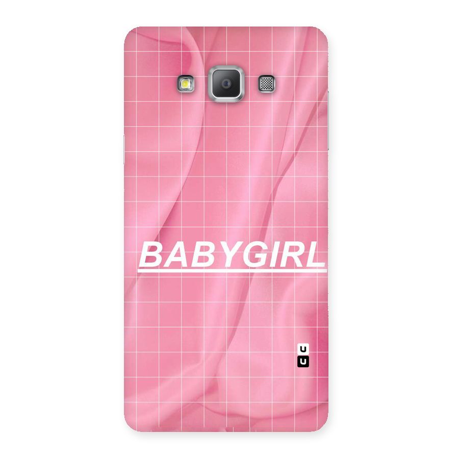 Baby Girl Check Back Case for Galaxy A7