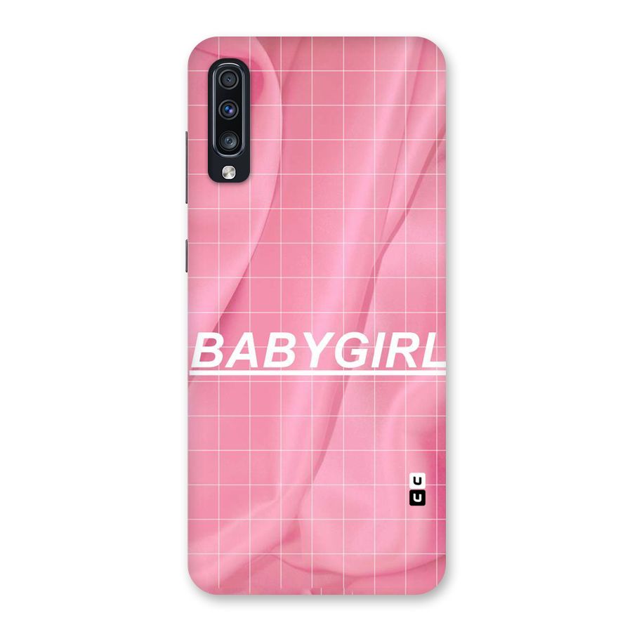Baby Girl Check Back Case for Galaxy A70
