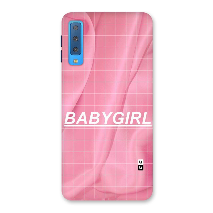 Baby Girl Check Back Case for Galaxy A7 (2018)