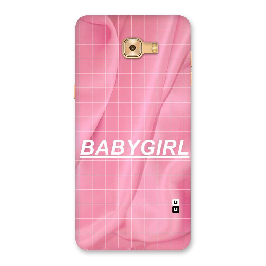 Baby Girl Check Back Case for Galaxy C9 Pro