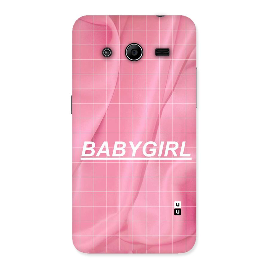 Baby Girl Check Back Case for Galaxy Core 2