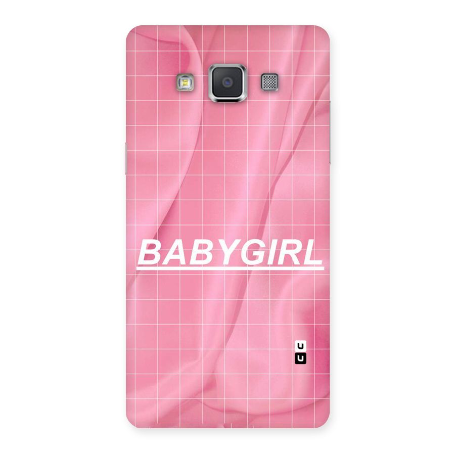 Baby Girl Check Back Case for Galaxy Grand 3