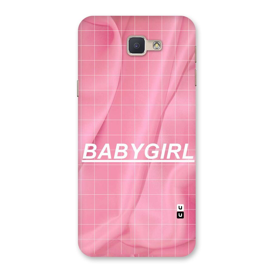 Baby Girl Check Back Case for Galaxy J5 Prime