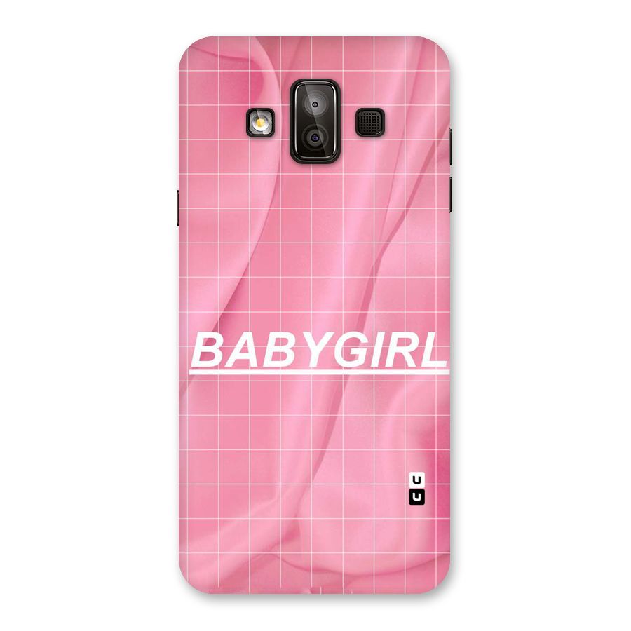 Baby Girl Check Back Case for Galaxy J7 Duo