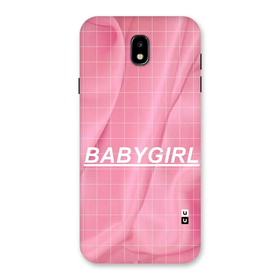 Baby Girl Check Back Case for Galaxy J7 Pro