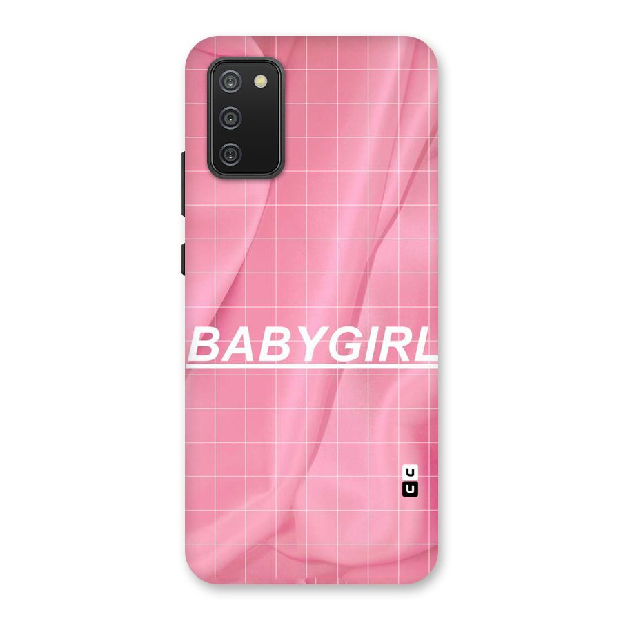 Baby Girl Check Back Case for Galaxy M02s