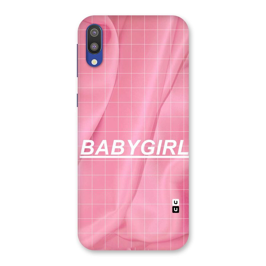 Baby Girl Check Back Case for Galaxy M10