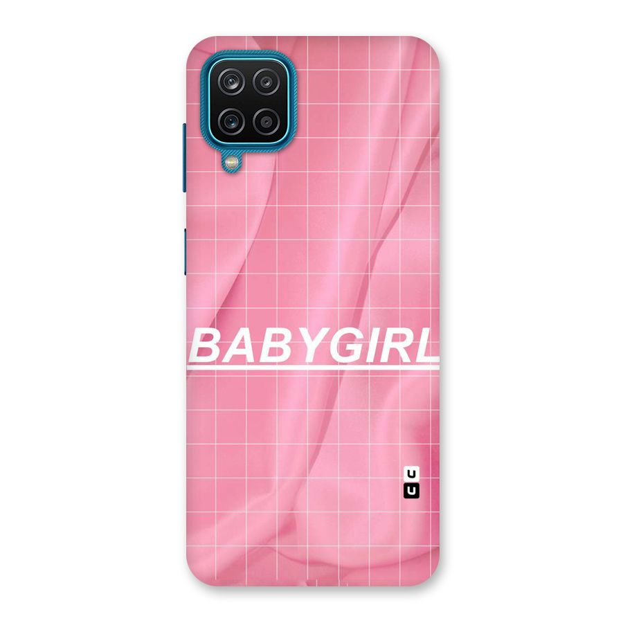 Baby Girl Check Back Case for Galaxy M12