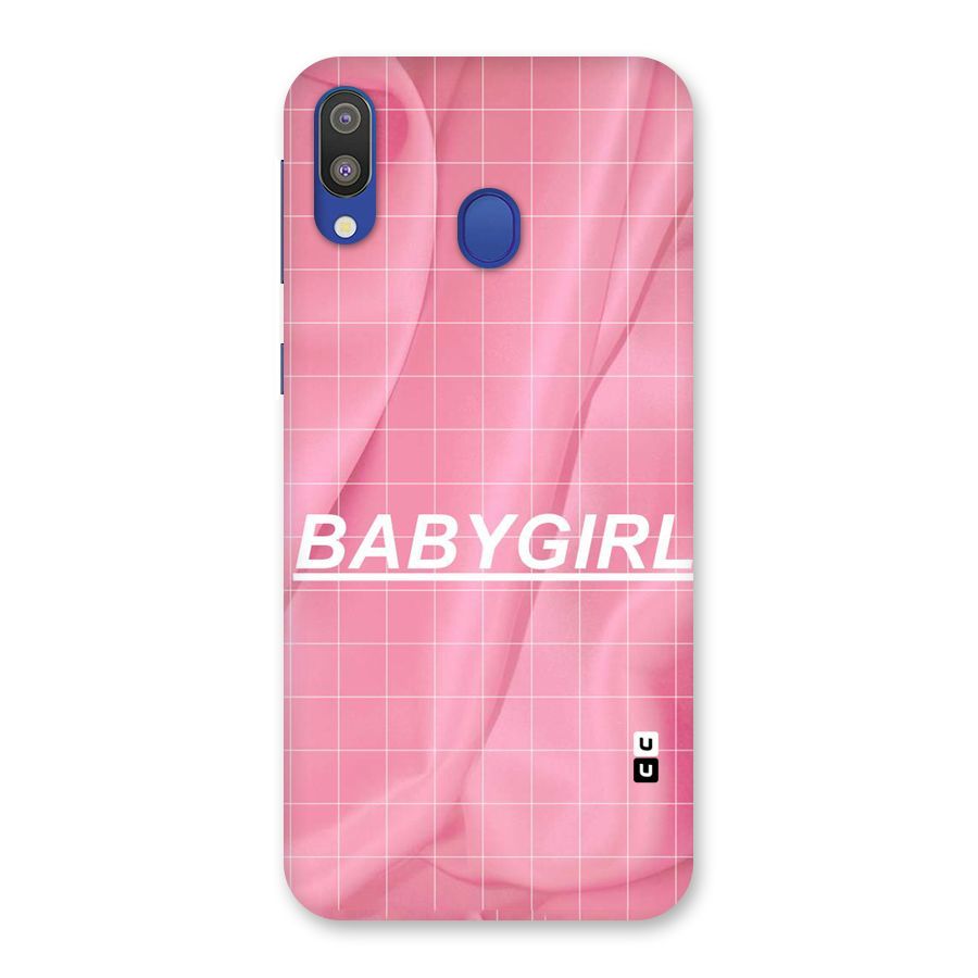 Baby Girl Check Back Case for Galaxy M20