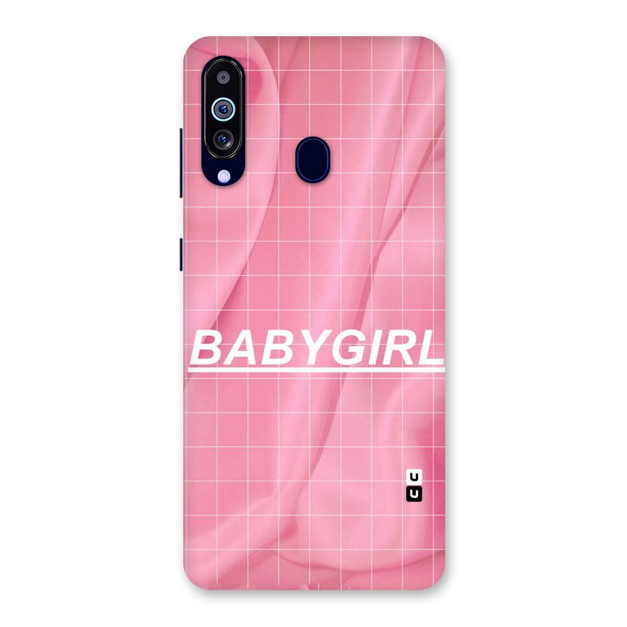 Baby Girl Check Back Case for Galaxy M40
