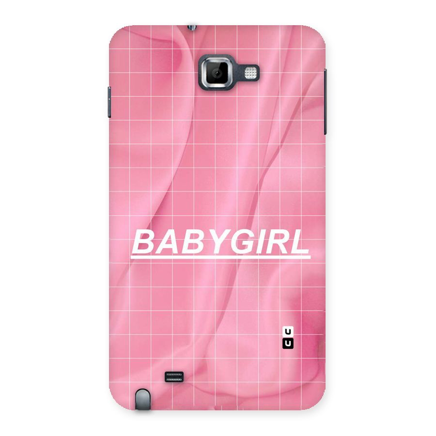Baby Girl Check Back Case for Galaxy Note