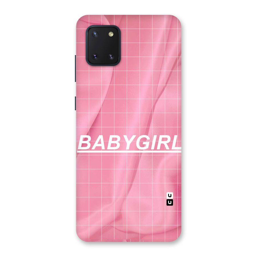 Baby Girl Check Back Case for Galaxy Note 10 Lite