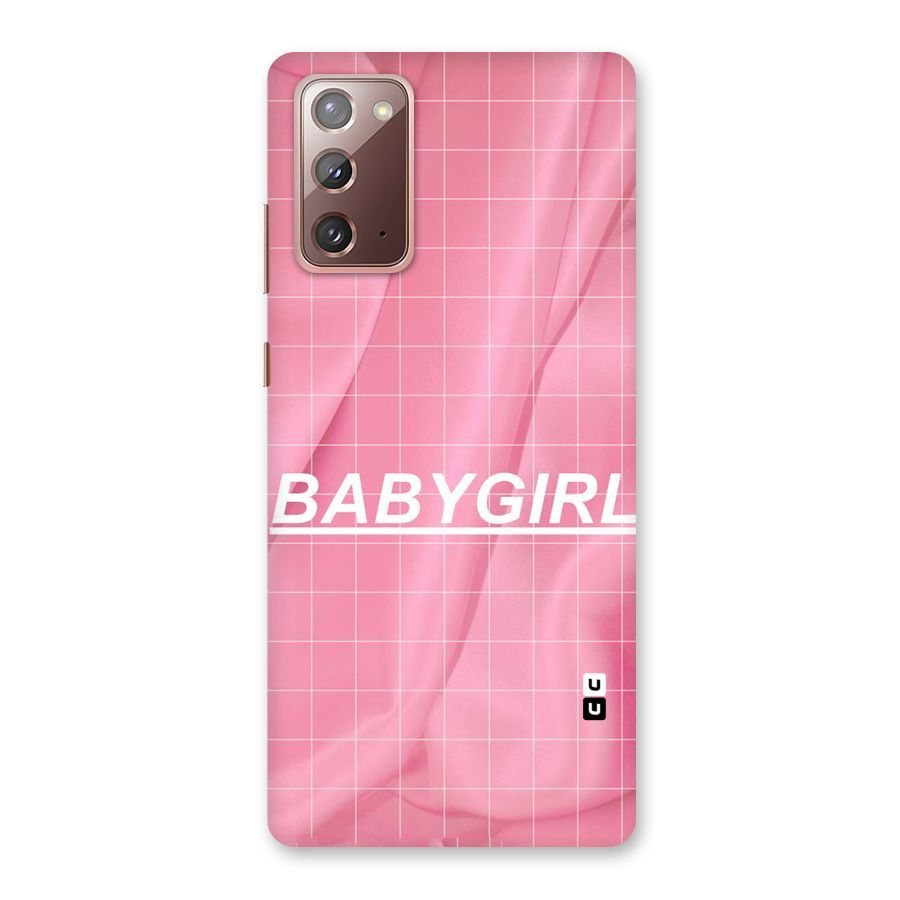 Baby Girl Check Back Case for Galaxy Note 20