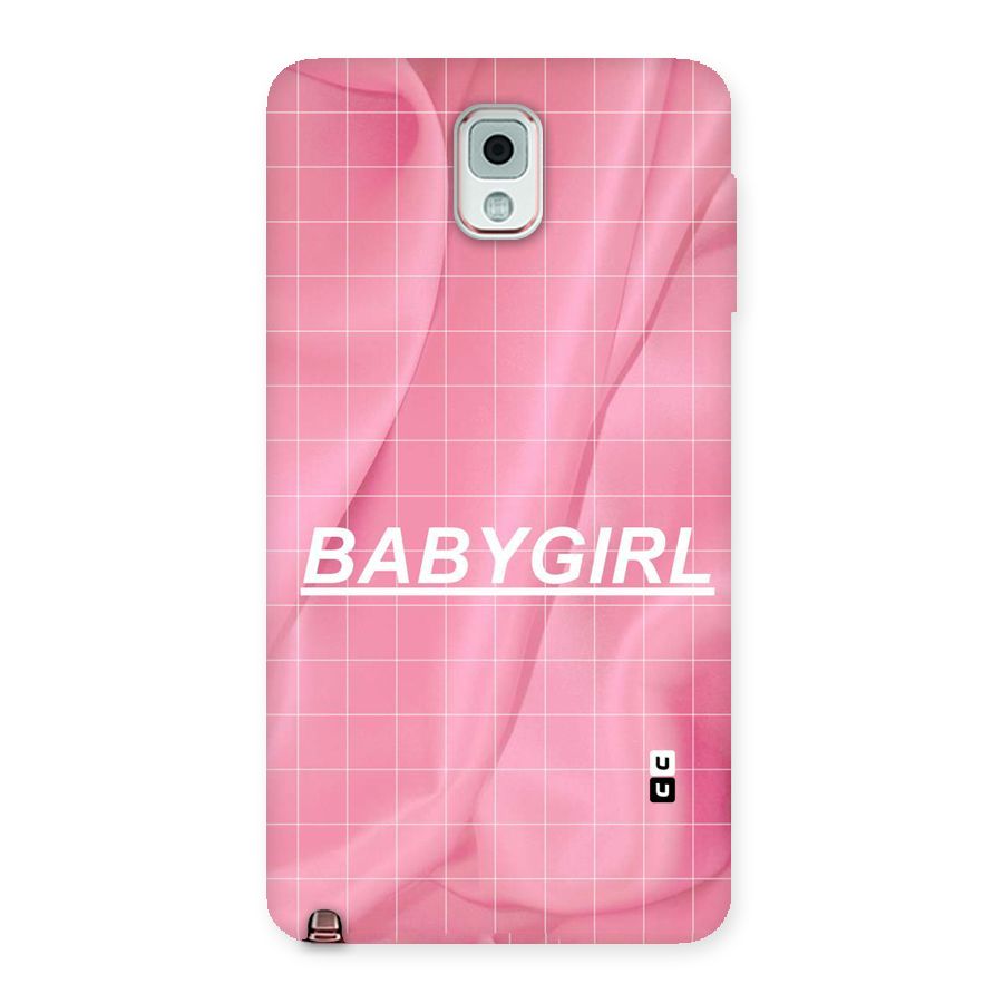 Baby Girl Check Back Case for Galaxy Note 3