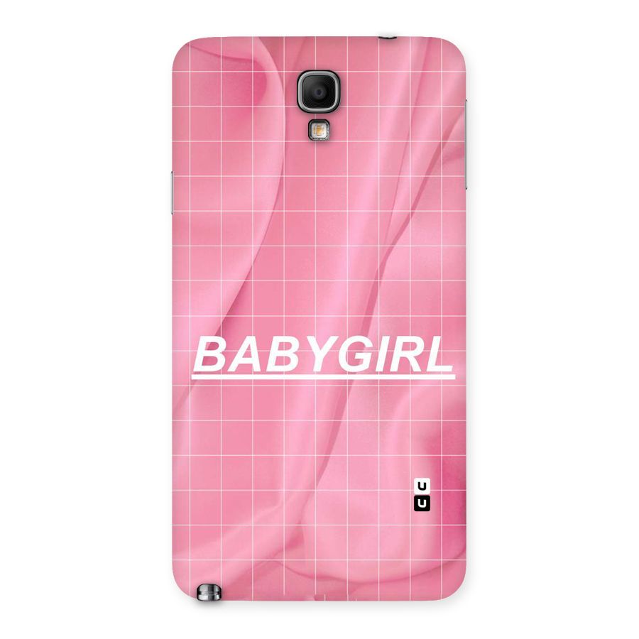 Baby Girl Check Back Case for Galaxy Note 3 Neo