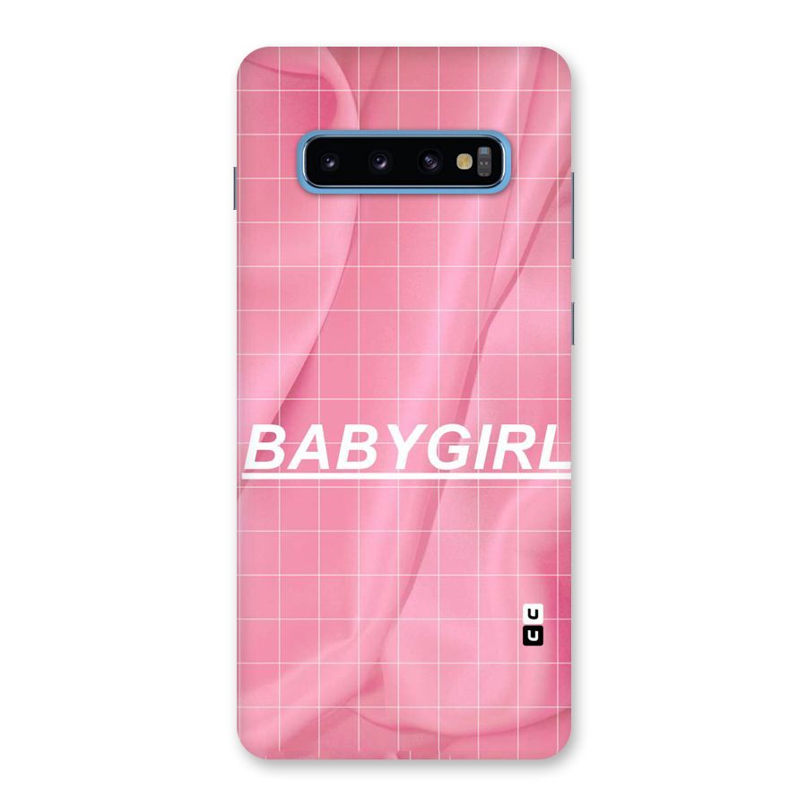 Baby Girl Check Back Case for Galaxy S10 Plus