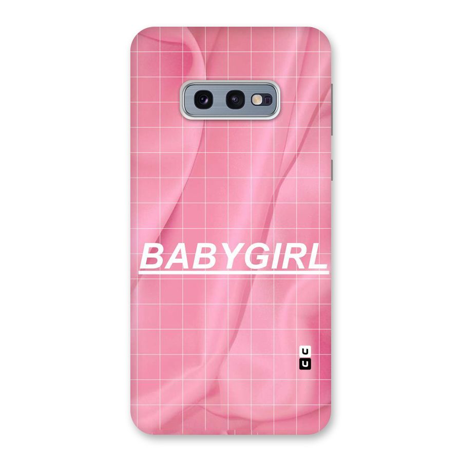 Baby Girl Check Back Case for Galaxy S10e