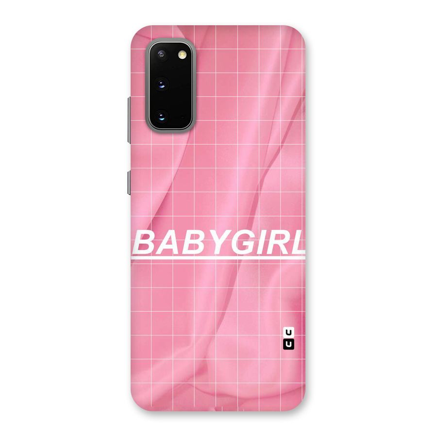Baby Girl Check Back Case for Galaxy S20
