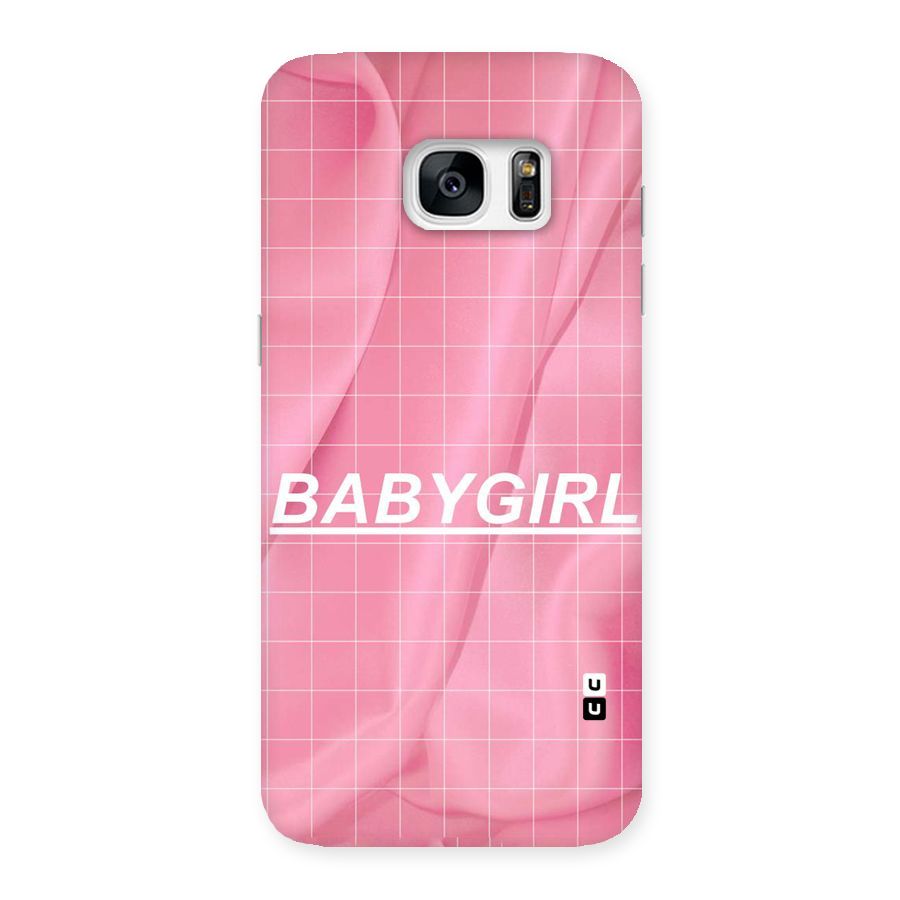 Baby Girl Check Back Case for Galaxy S7 Edge
