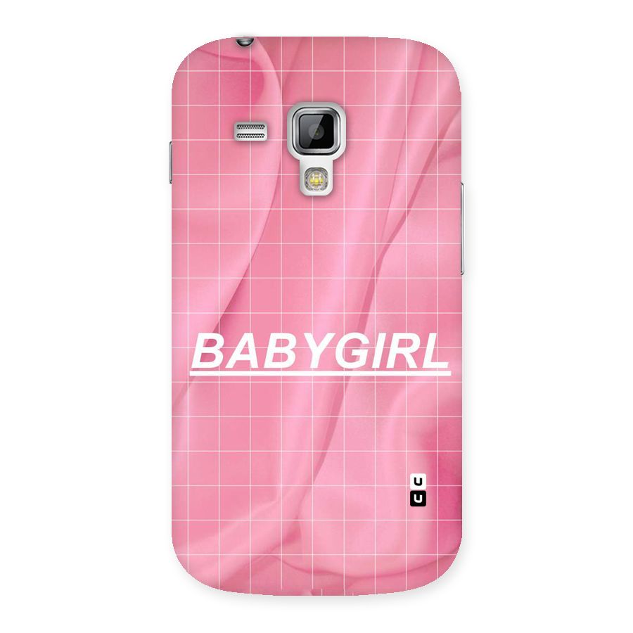 Baby Girl Check Back Case for Galaxy S Duos