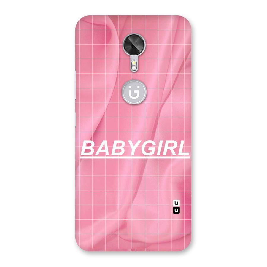 Baby Girl Check Back Case for Gionee A1