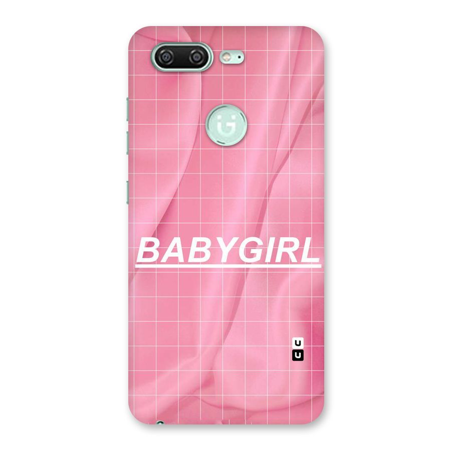 Baby Girl Check Back Case for Gionee S10