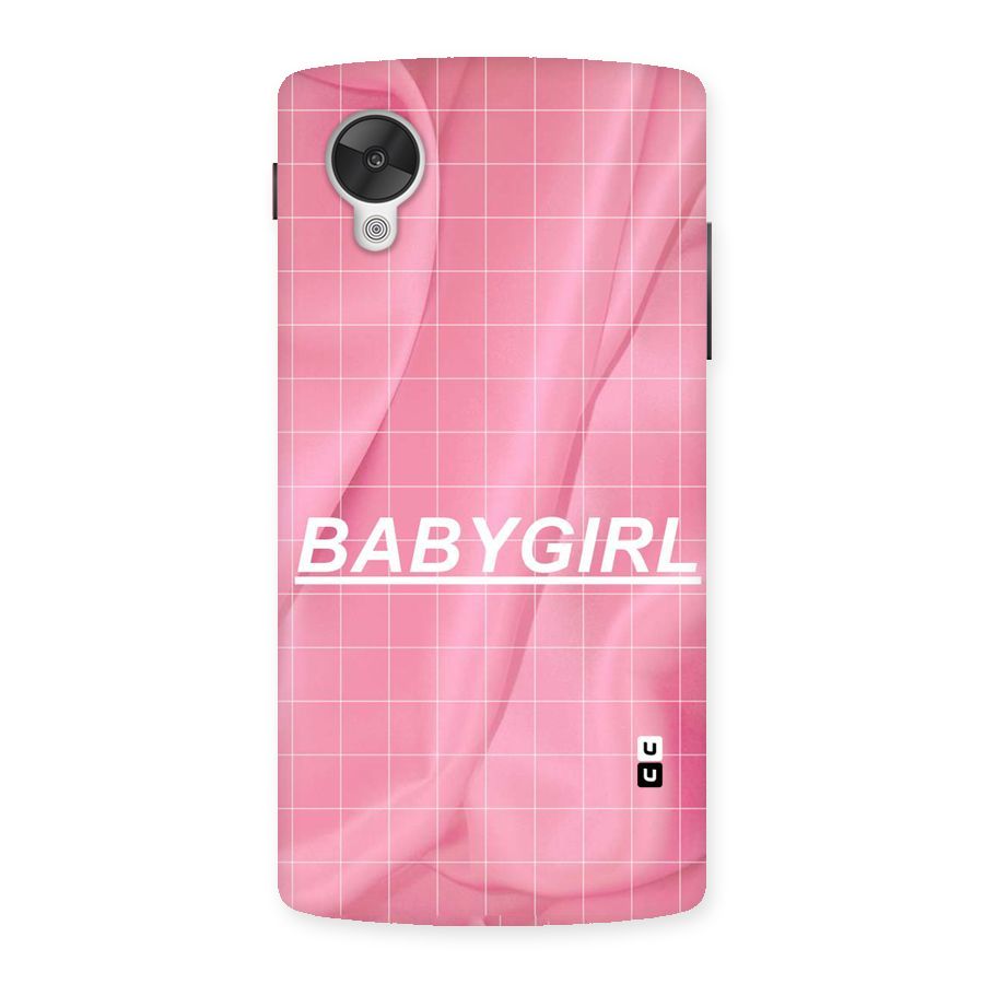 Baby Girl Check Back Case for Google Nexsus 5