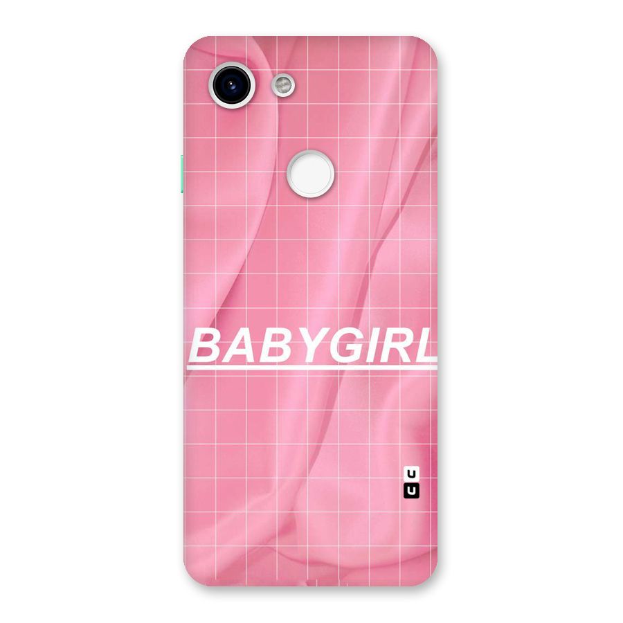 Baby Girl Check Back Case for Google Pixel 3