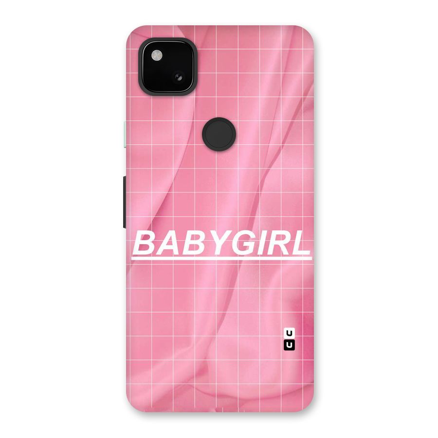 Baby Girl Check Back Case for Google Pixel 4a