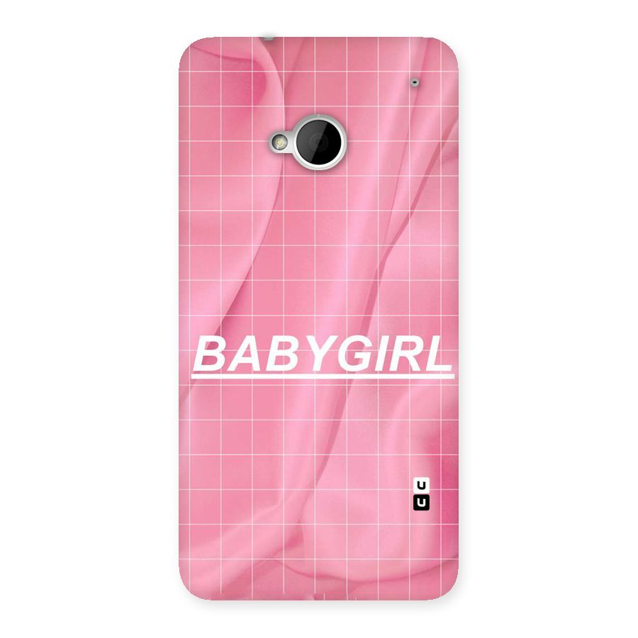 Baby Girl Check Back Case for HTC One M7