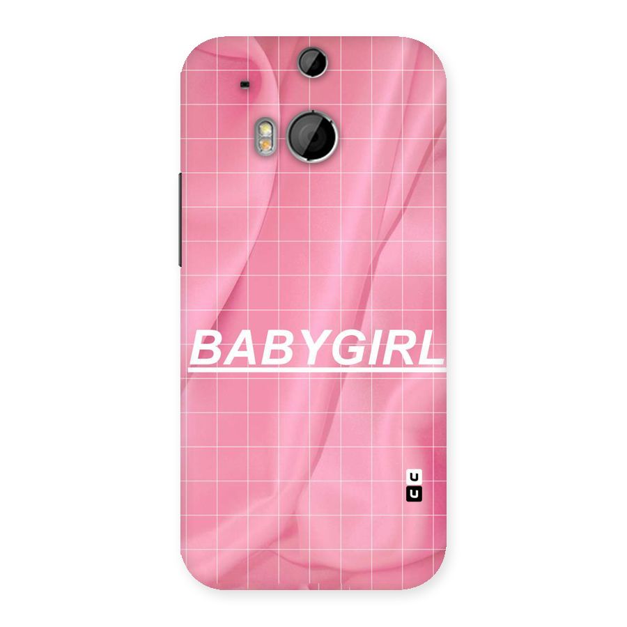 Baby Girl Check Back Case for HTC One M8