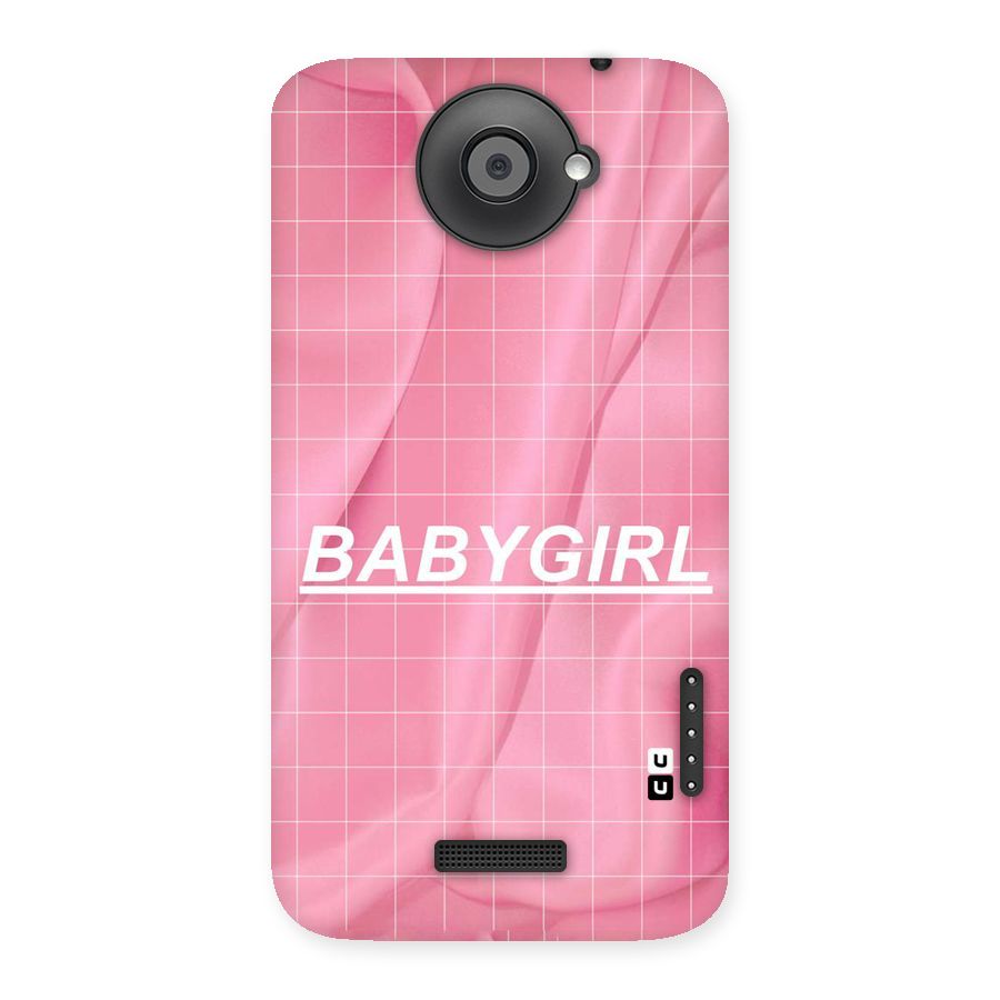 Baby Girl Check Back Case for HTC One X