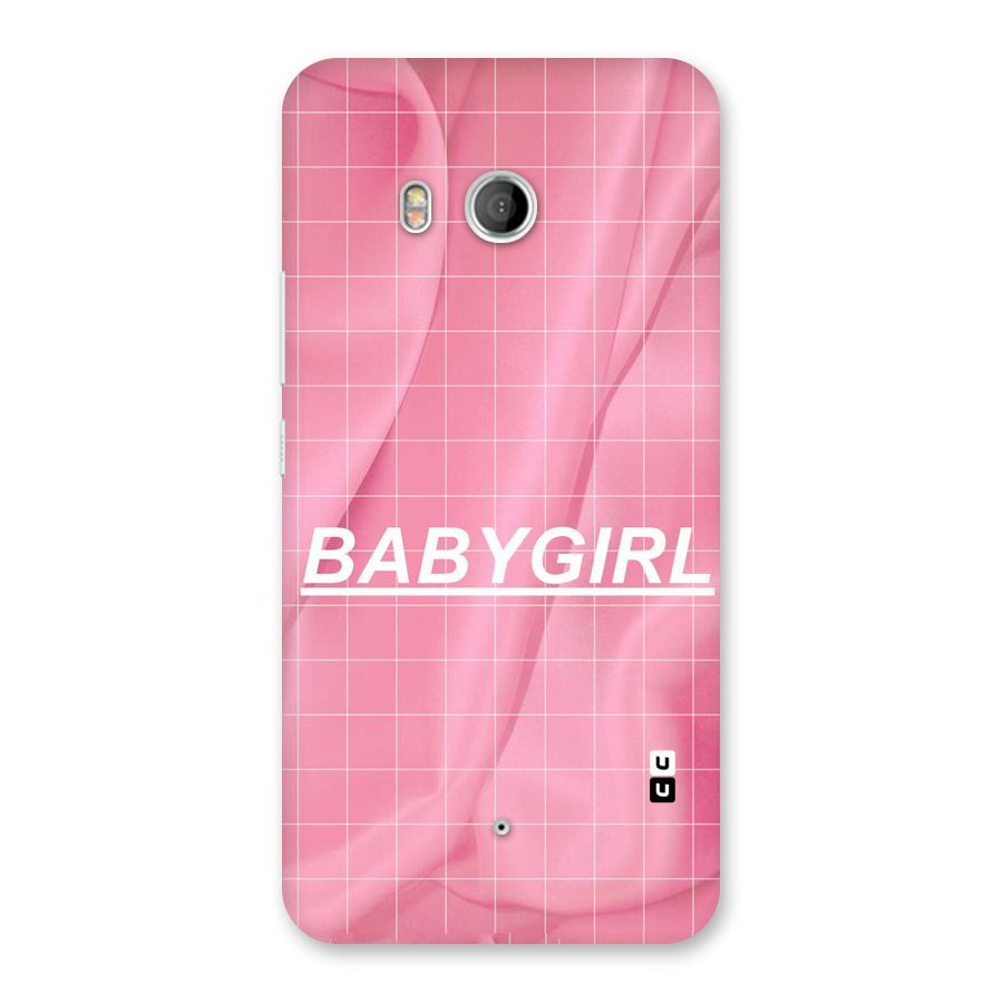 Baby Girl Check Back Case for HTC U11