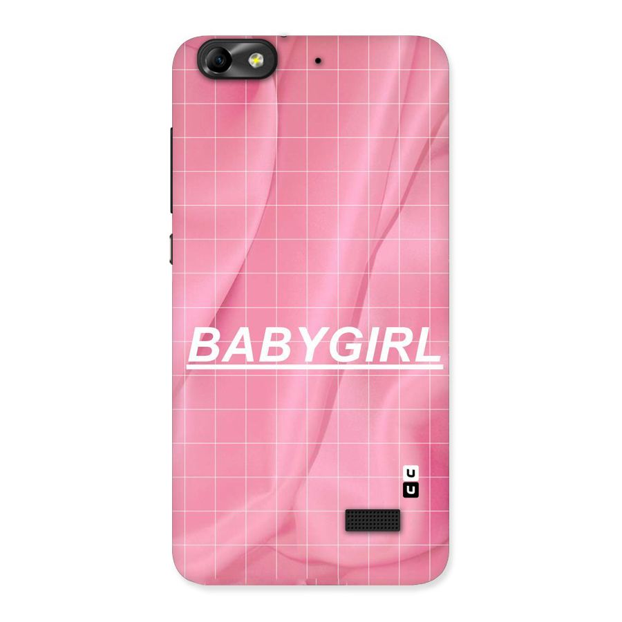 Baby Girl Check Back Case for Honor 4C