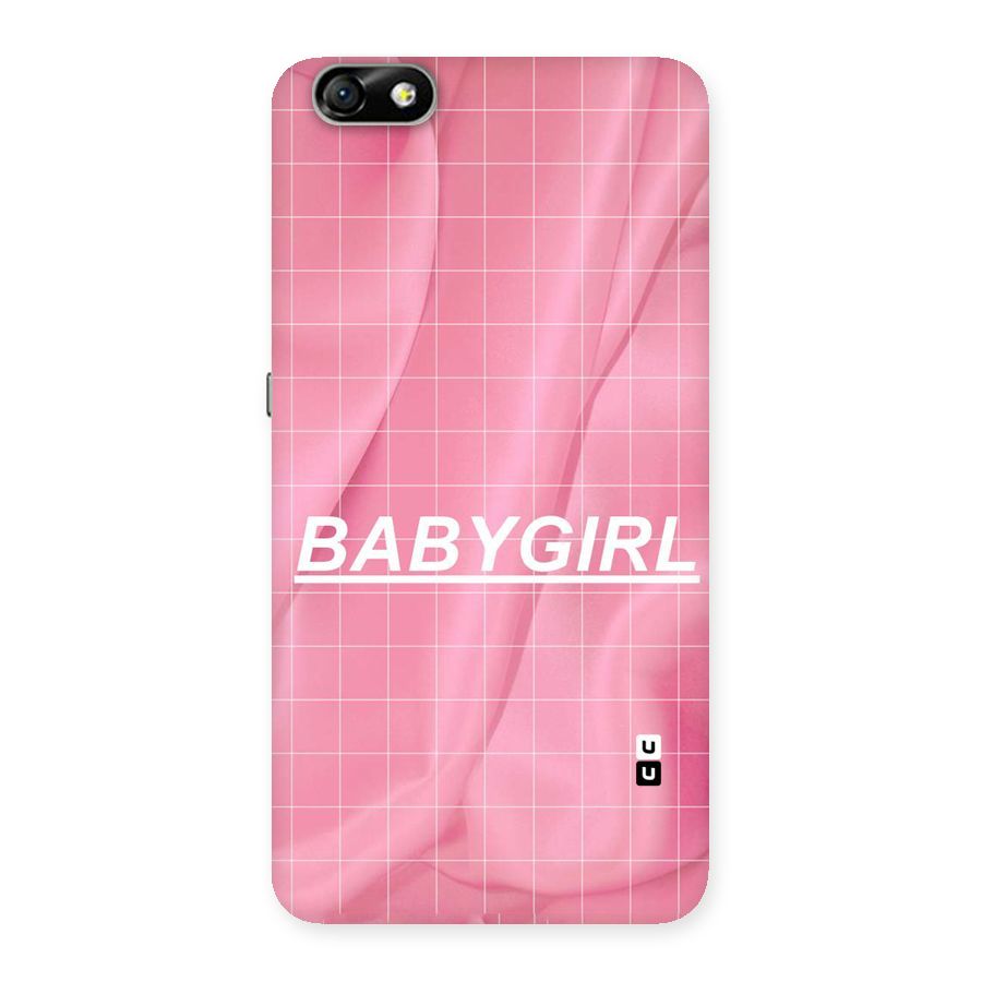 Baby Girl Check Back Case for Honor 4X