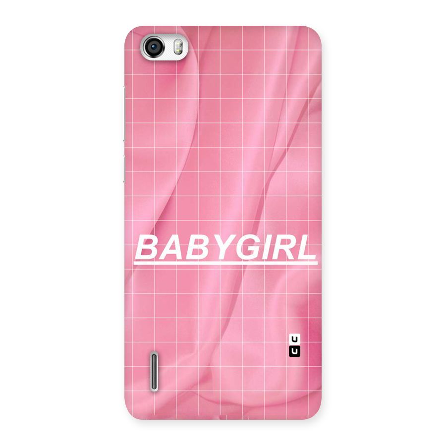 Baby Girl Check Back Case for Honor 6