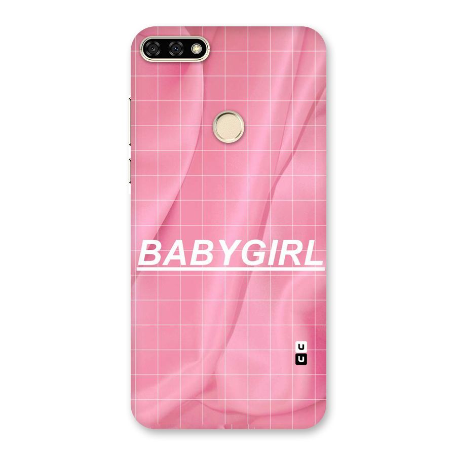 Baby Girl Check Back Case for Honor 7A