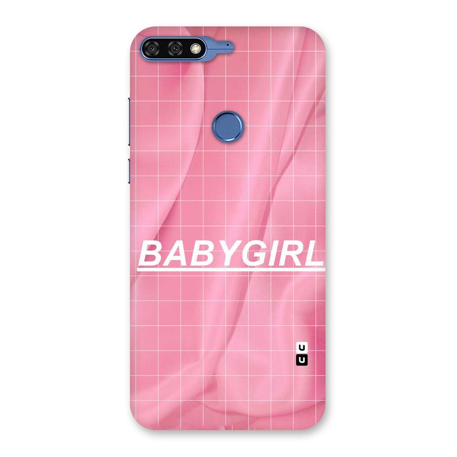 Baby Girl Check Back Case for Honor 7C