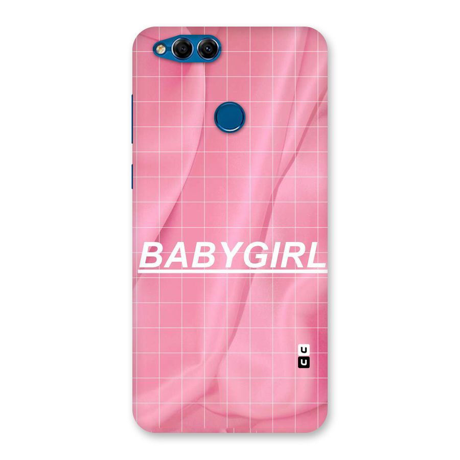 Baby Girl Check Back Case for Honor 7X