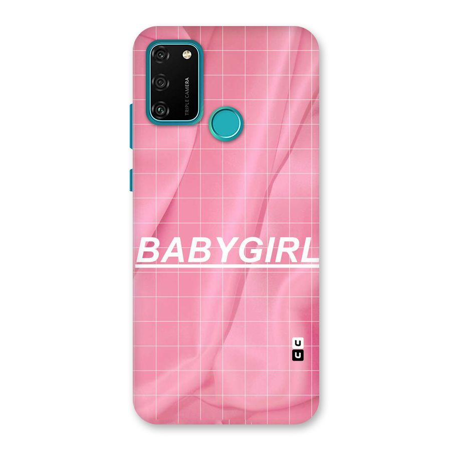 Baby Girl Check Back Case for Honor 9A