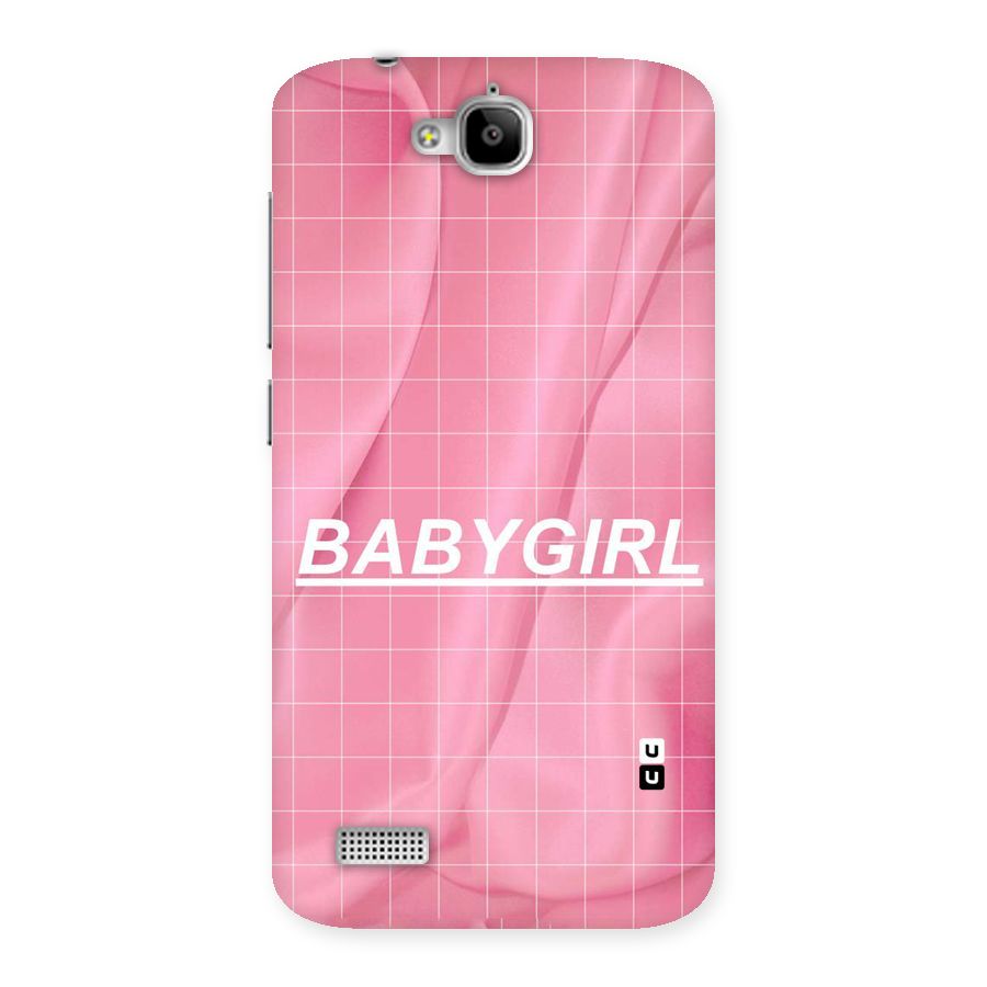 Baby Girl Check Back Case for Honor Holly