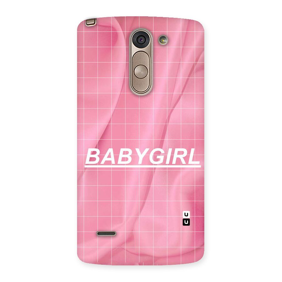 Baby Girl Check Back Case for LG G3 Stylus