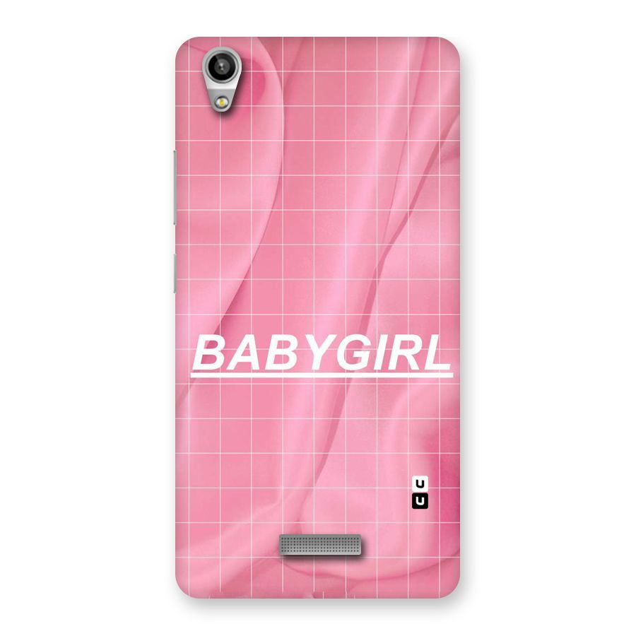 Baby Girl Check Back Case for Lava-Pixel-V1