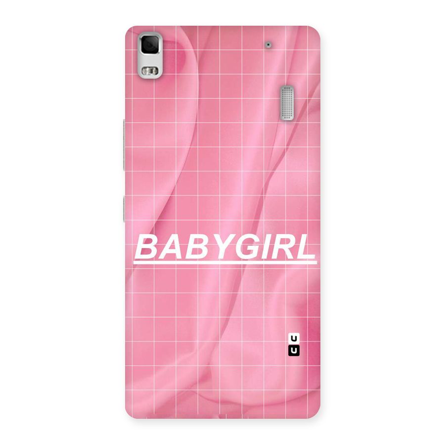 Baby Girl Check Back Case for Lenovo K3 Note