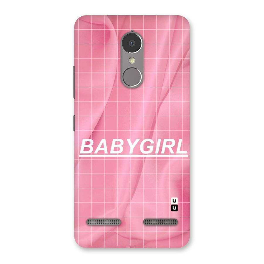Baby Girl Check Back Case for Lenovo K6