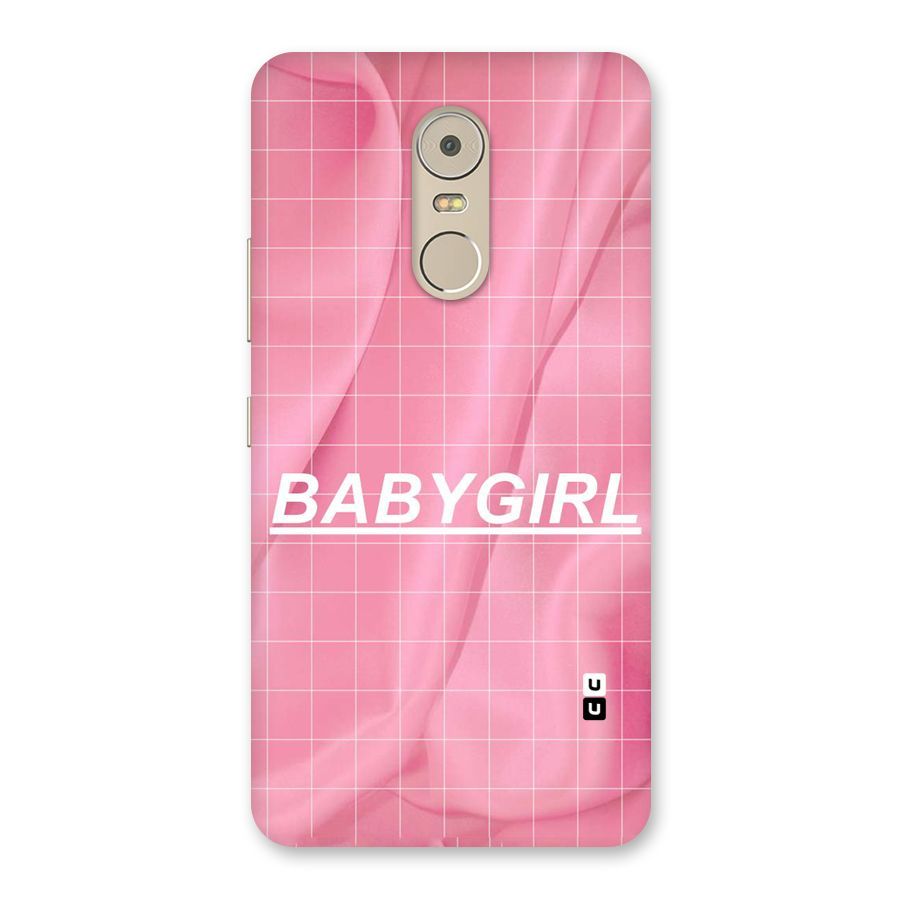 Baby Girl Check Back Case for Lenovo K6 Note