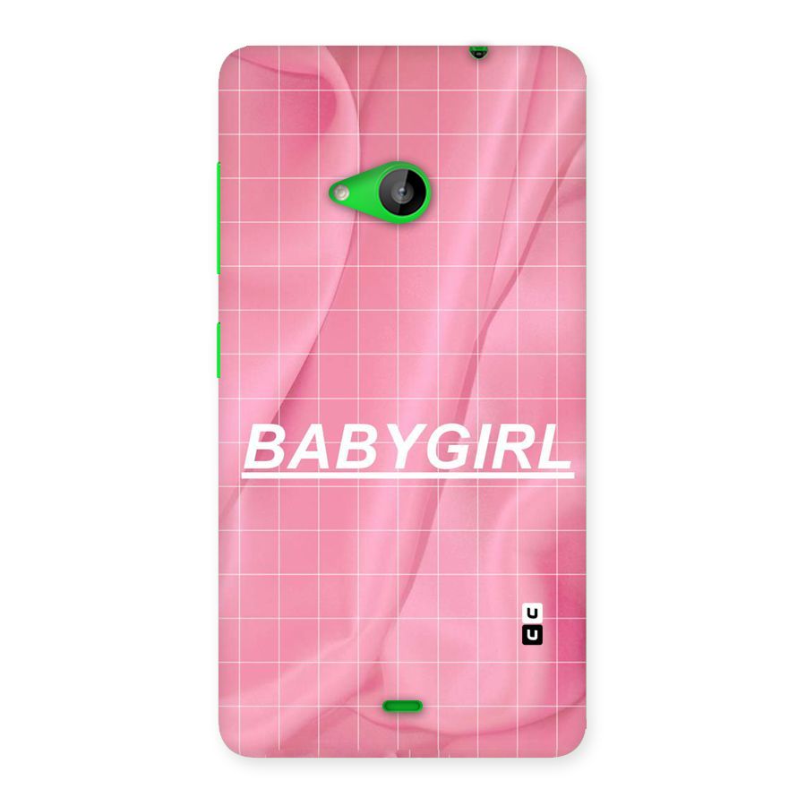 Baby Girl Check Back Case for Lumia 535