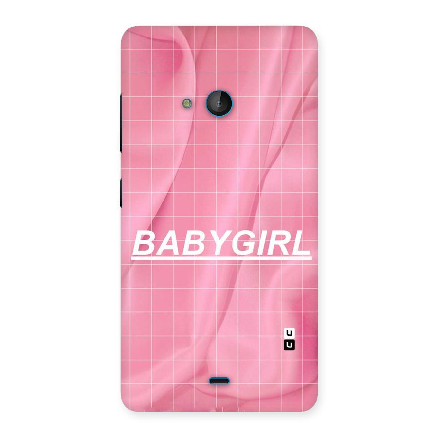 Baby Girl Check Back Case for Lumia 540